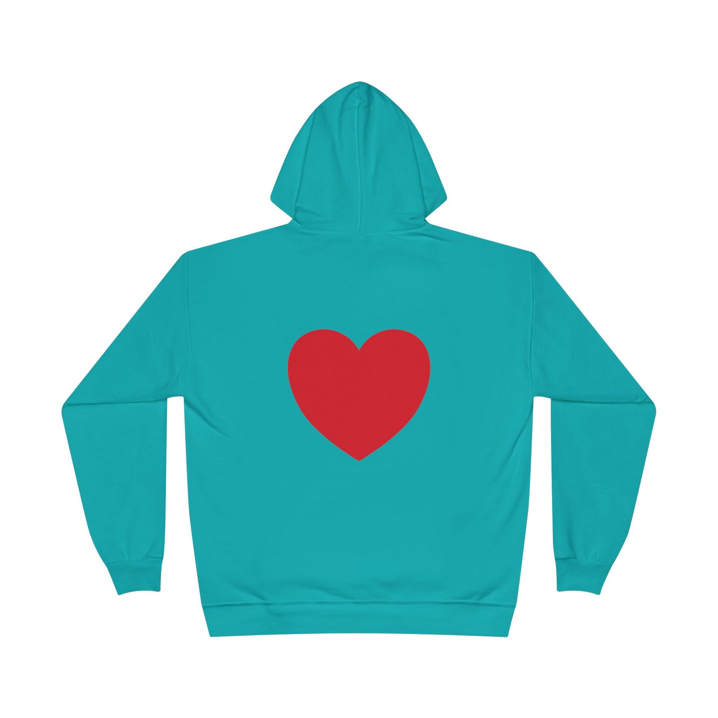 I WEAR MY HEART ON MY SLEEVE Unisex EcoSmart® Pullover Hoodie Sweatshirt