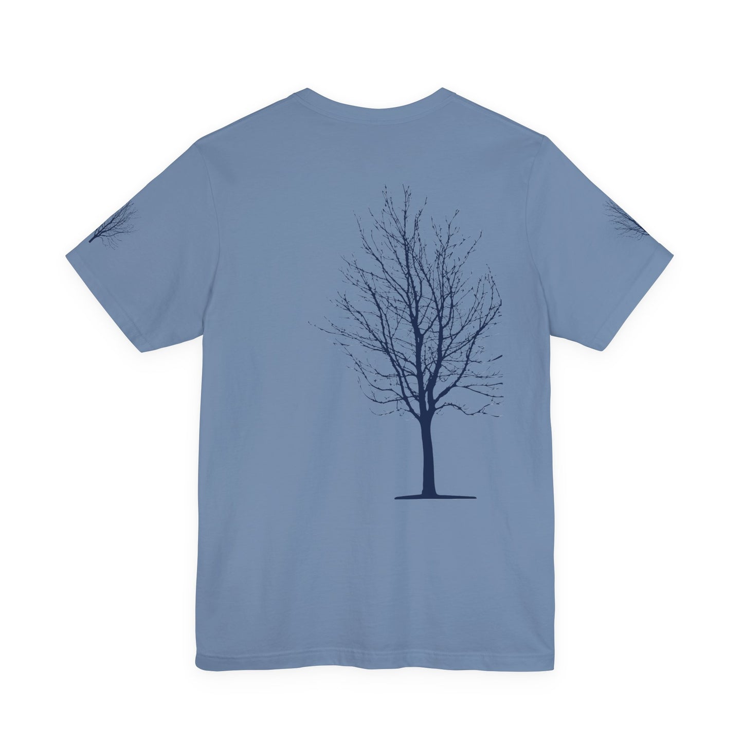 Single Tree Unisex Jersey Short Sleeve Tee - Blue Print