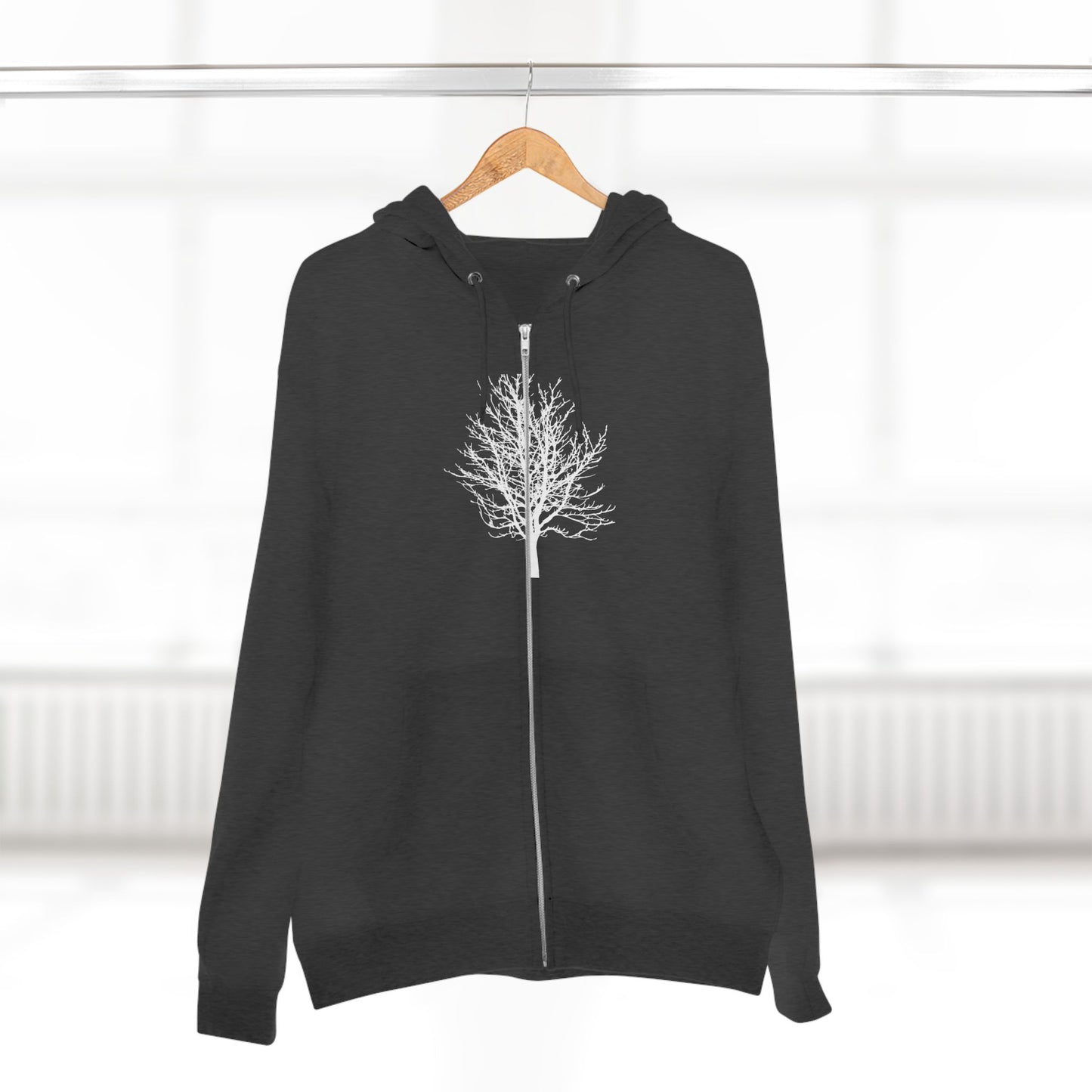 Single Tree Zip Hoodie-The Store, by avalove- three colors available
