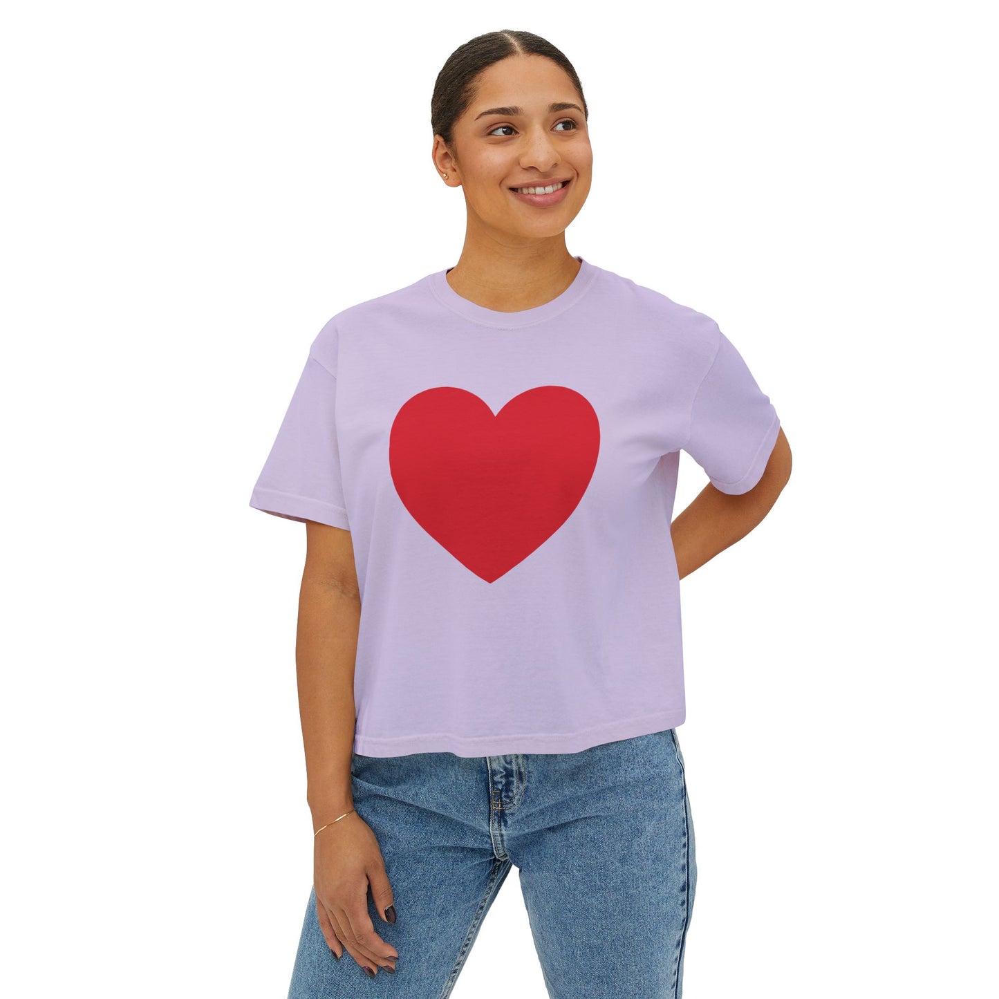 I Have a Big Heart Women's Boxy Tee- Many Colors