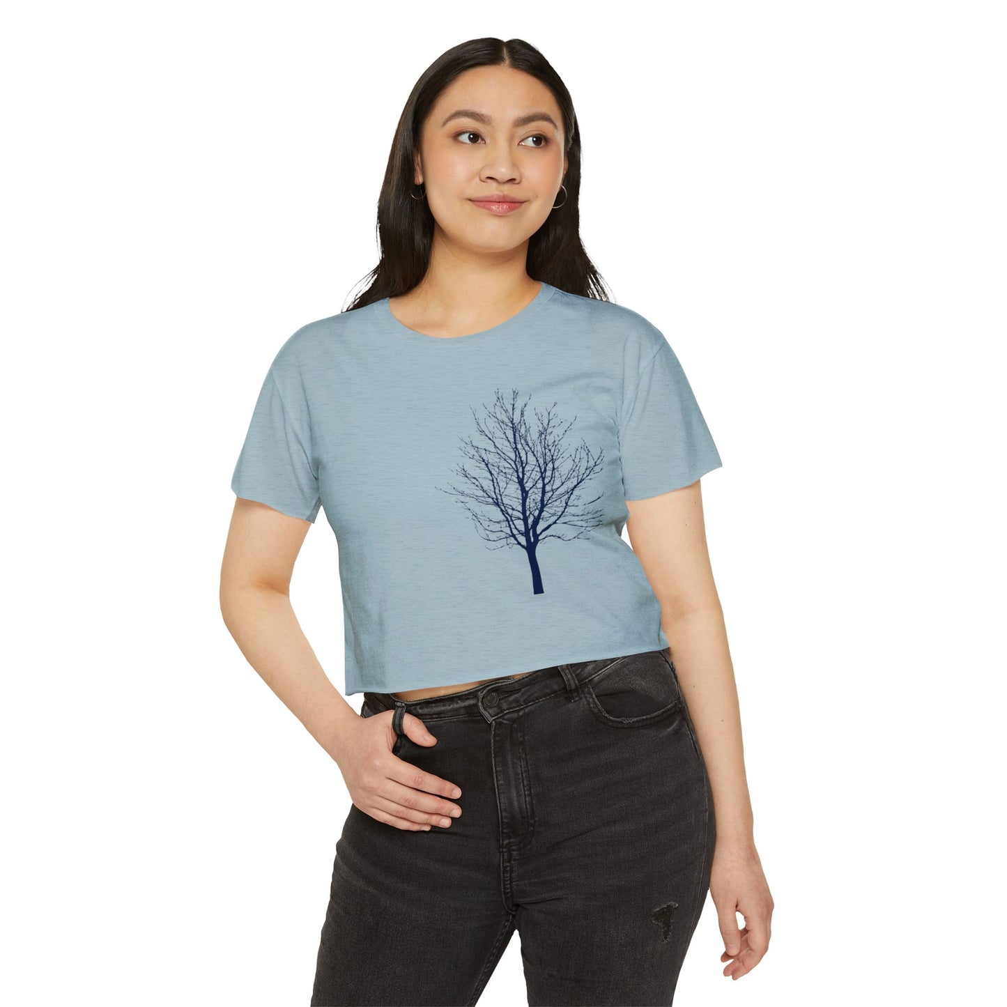 Single Tree Women's Festival Crop Top Tee- The Store by avalove