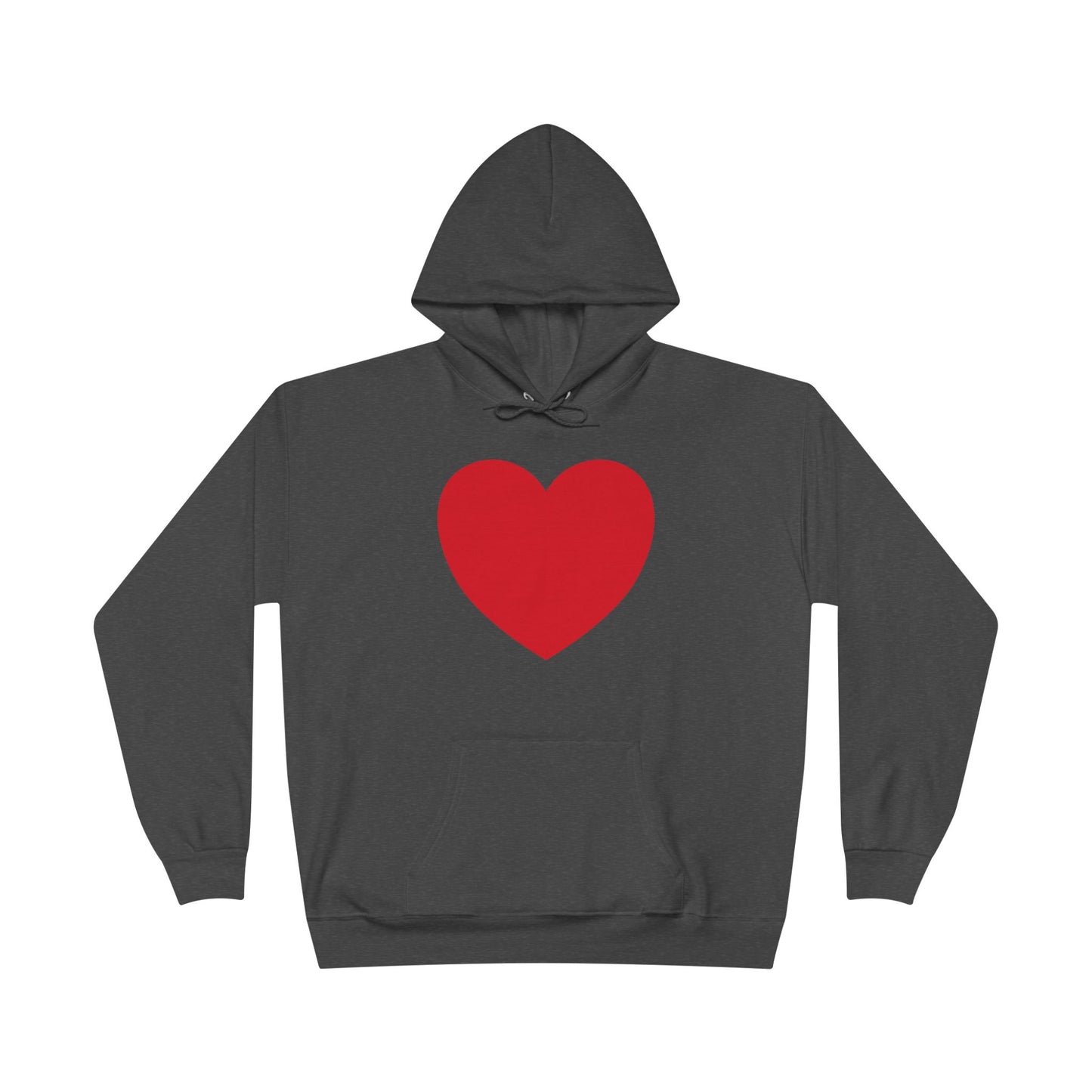 I WEAR MY HEART ON MY SLEEVE Unisex EcoSmart® Pullover Hoodie Sweatshirt
