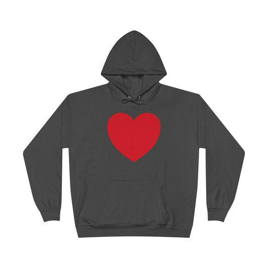 I WEAR MY HEART ON MY SLEEVE Unisex EcoSmart® Pullover Hoodie Sweatshirt