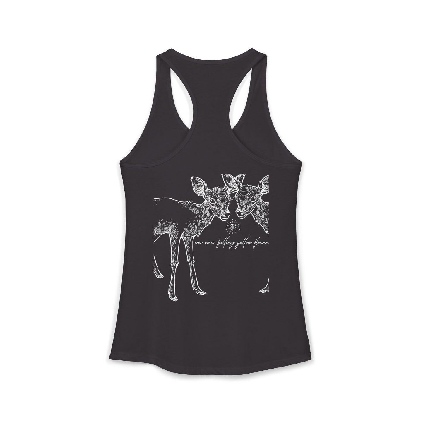 Two Deer- We Are Falling Flowers- Tank Basic- THE STORE, by avalove