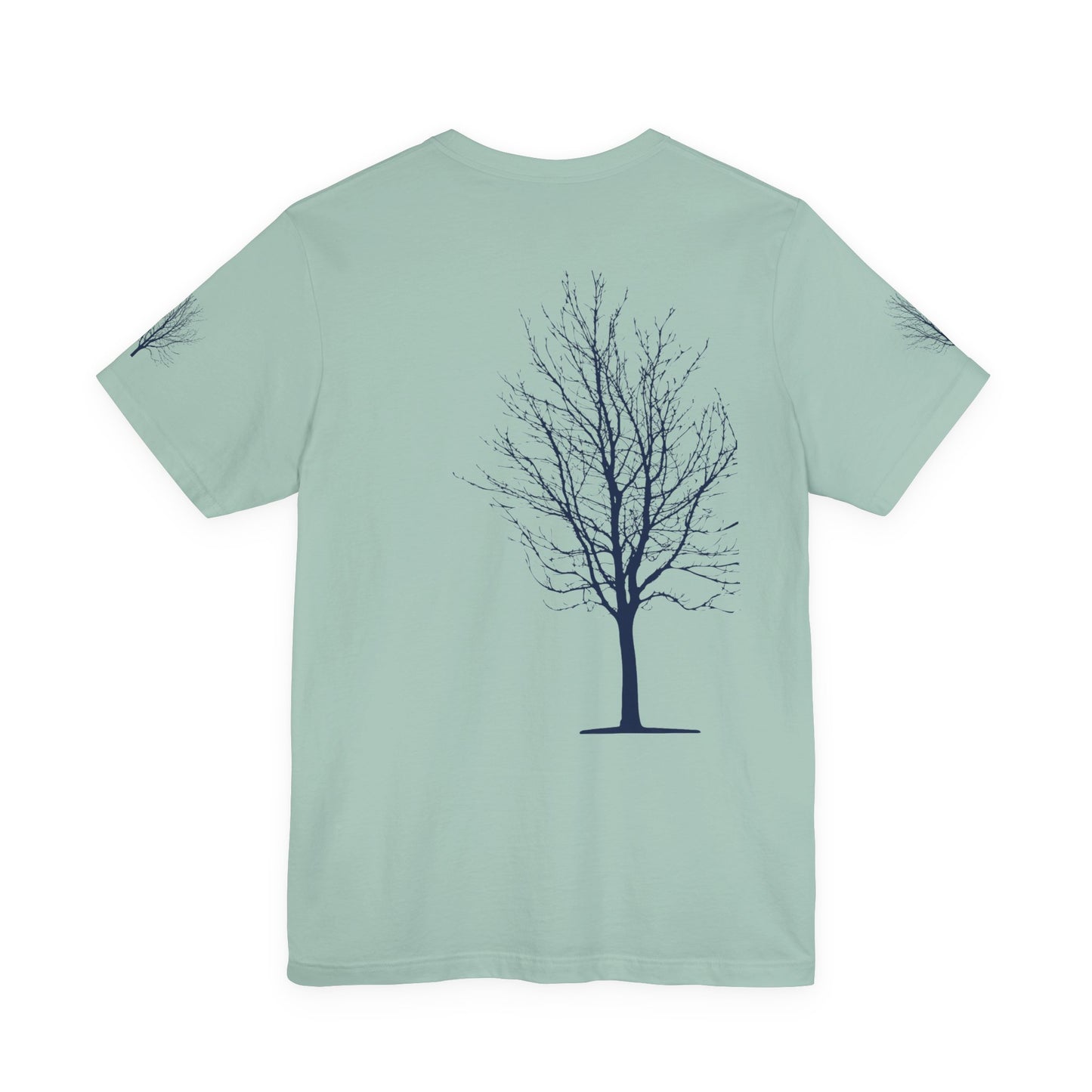 Single Tree Unisex Jersey Short Sleeve Tee - Blue Print