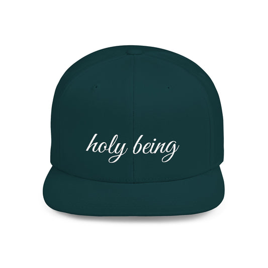 Holy Being Flat Bill Snapback Hat
