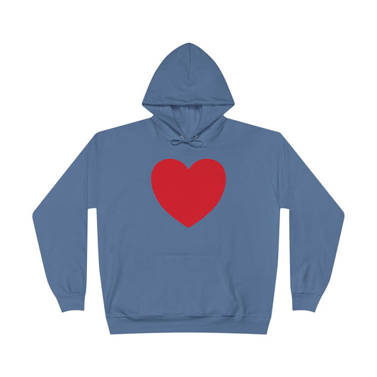 I WEAR MY HEART ON MY SLEEVE Unisex EcoSmart® Pullover Hoodie Sweatshirt