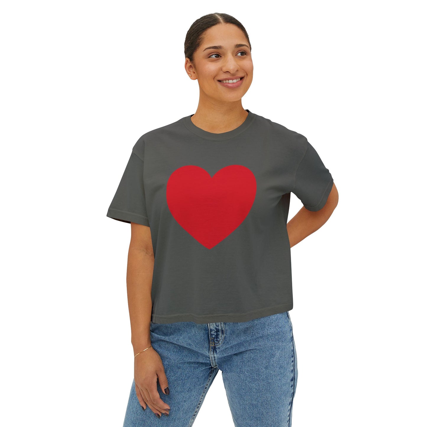 I Have a Big Heart Women's Boxy Tee- Many Colors
