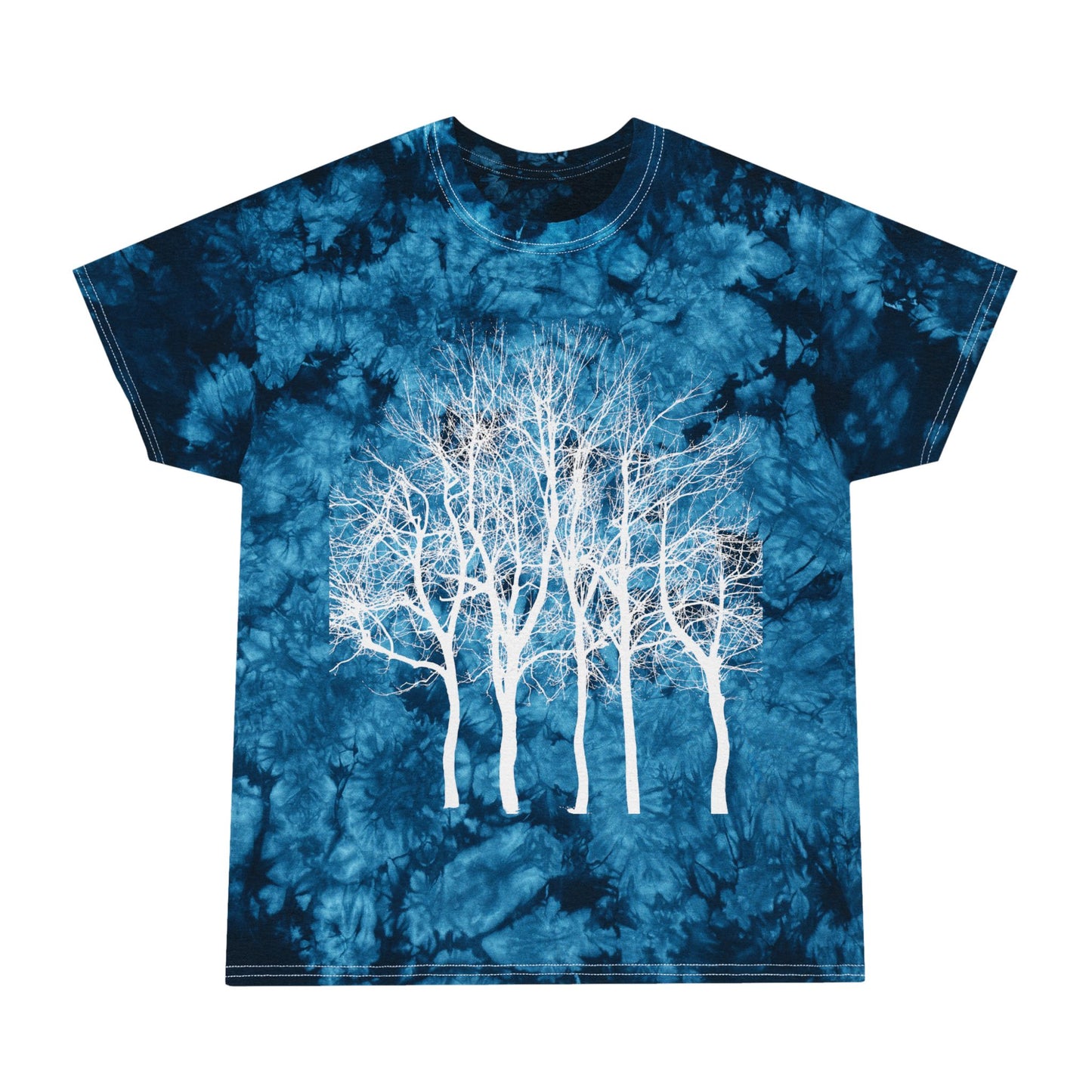 Fairytale Tree Tie-Dye Tee, Crystal Blue
