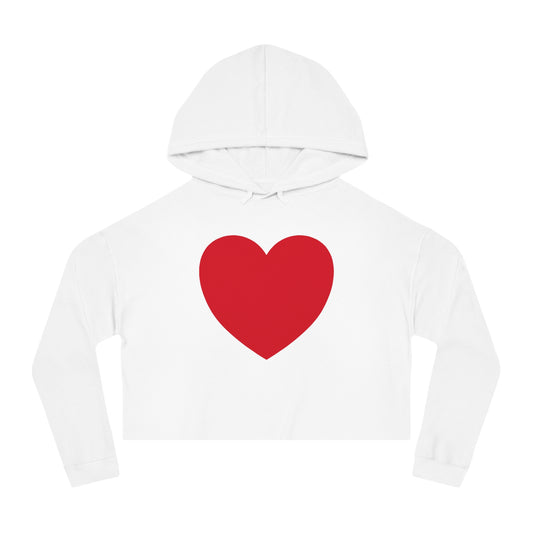 Have a Heart Women’s Cropped Hooded Sweatshirt- many colors