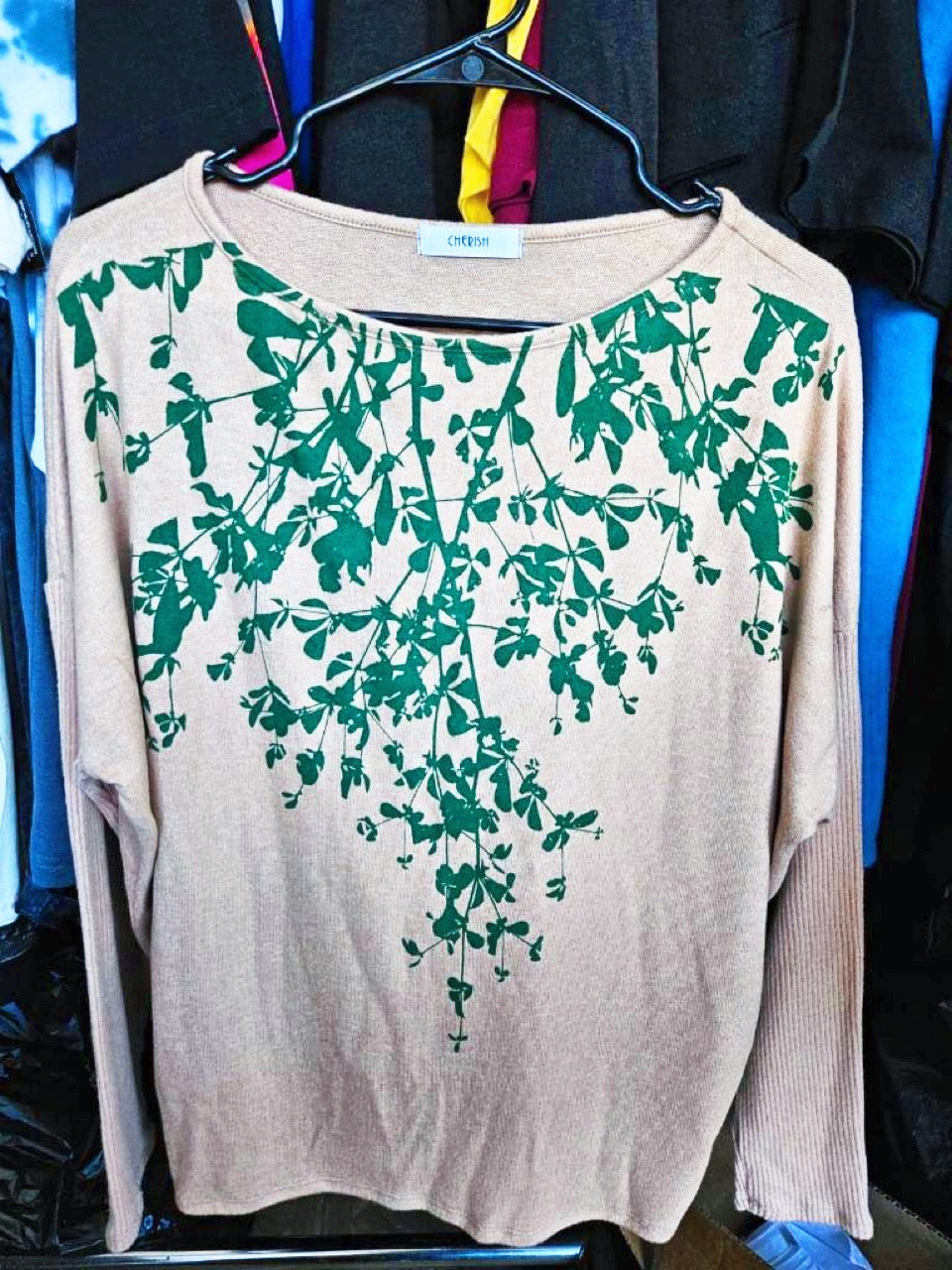 Leafy Sweater- Lightweight Moss or Ink