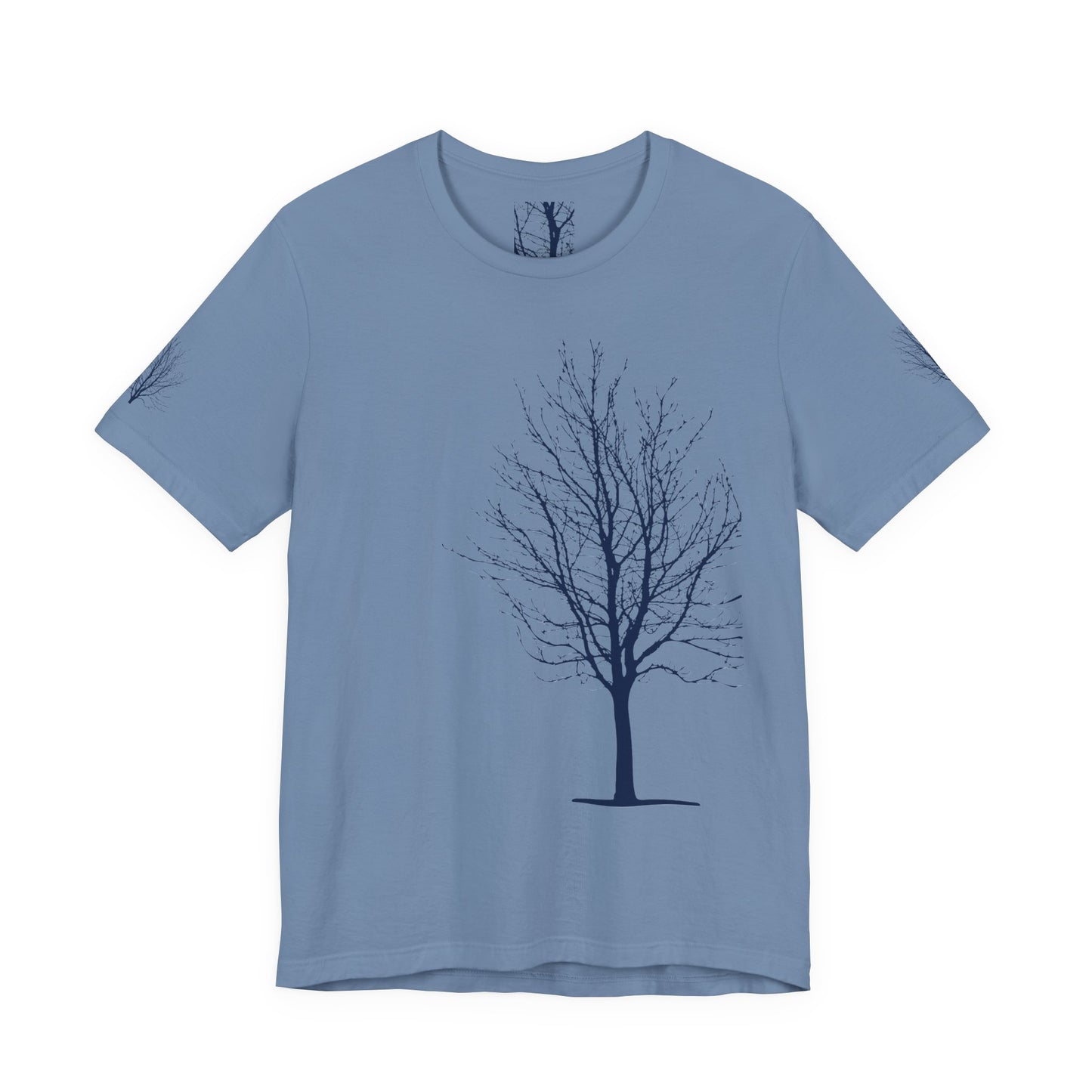Single Tree Unisex Jersey Short Sleeve Tee - Blue Print