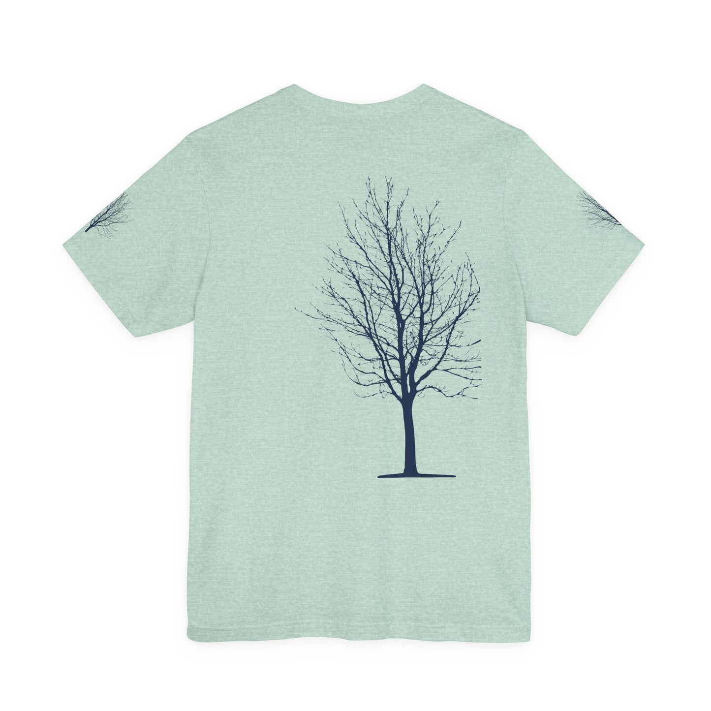Single Tree Unisex Jersey Short Sleeve Tee - Blue Print