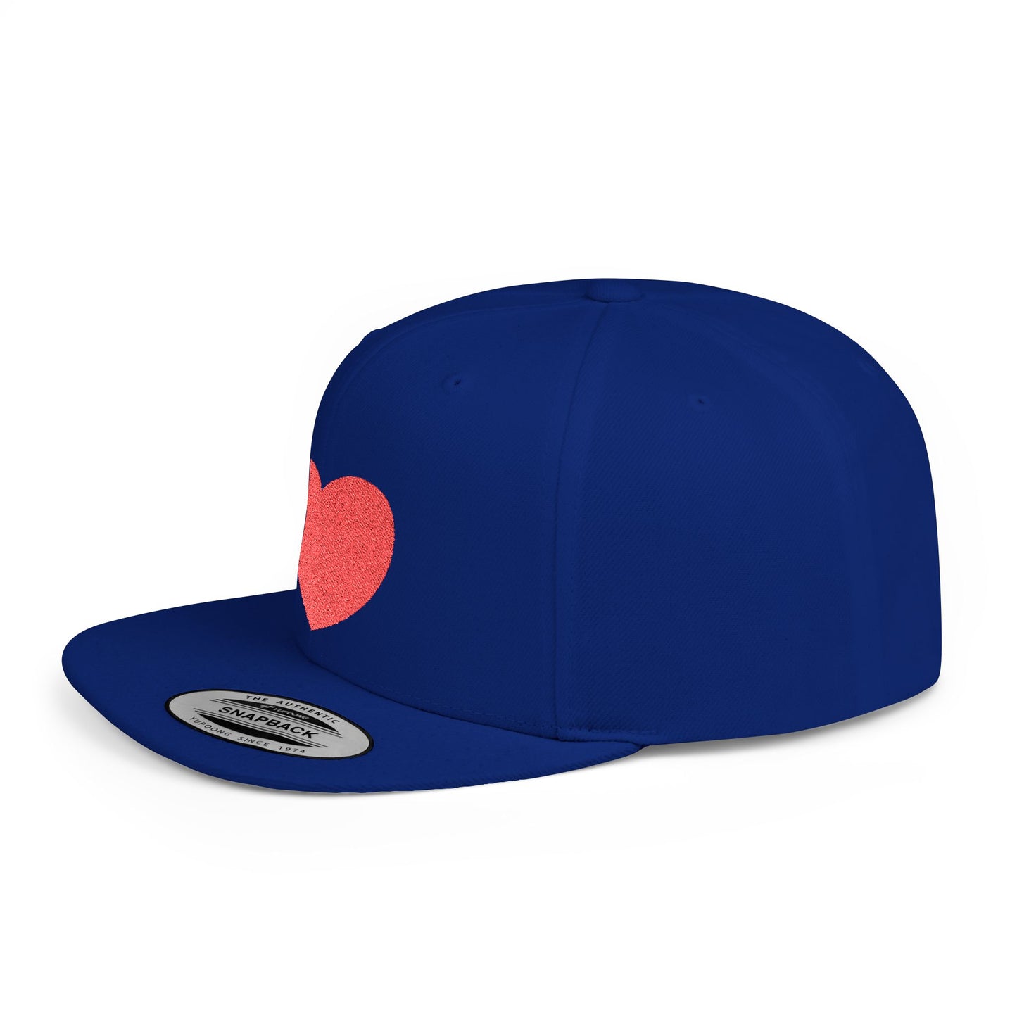 Have a Heart Flat Bill Snapback Hat- many colors