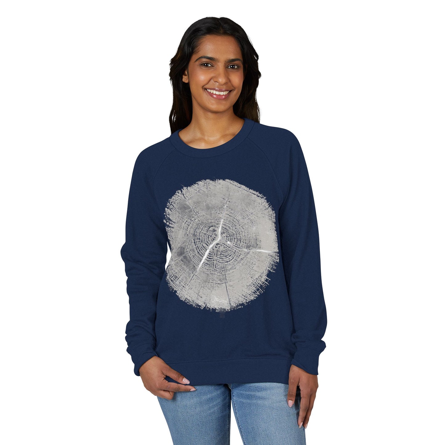 WOODCUT, Organic Nature Crewneck Sweatshirt, THE STORE by avalove