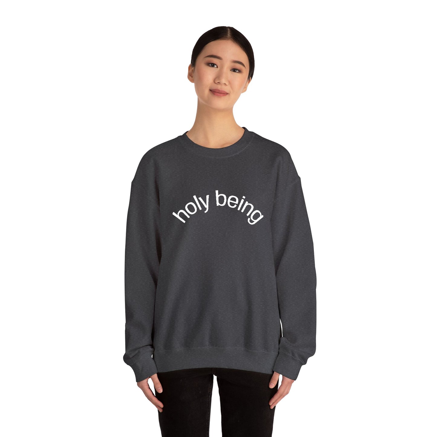 Holy Being Crewneck Sweatshirt, Embroidered, THE STORE by avalove