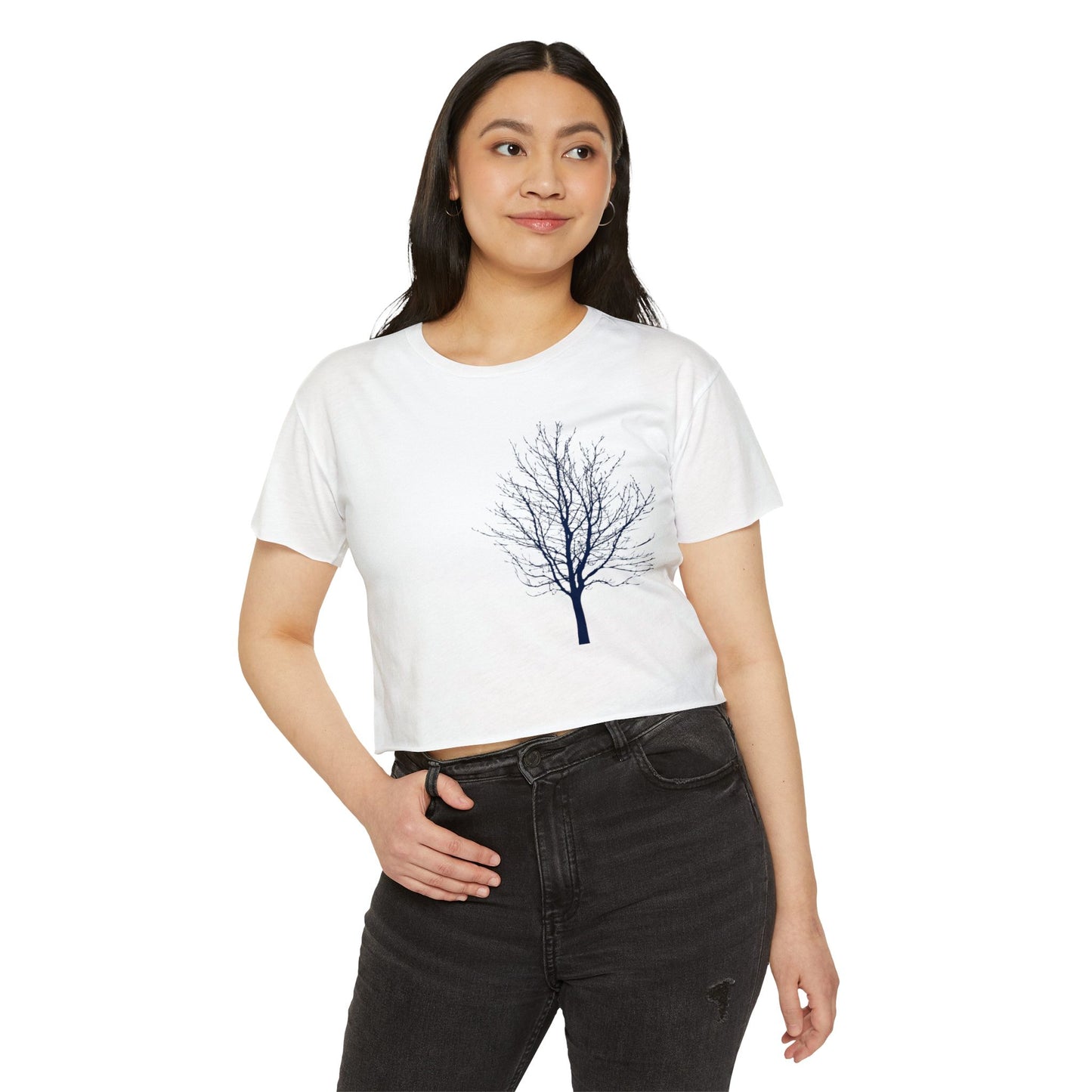 Single Tree Women's Festival Crop Top Tee- The Store by avalove