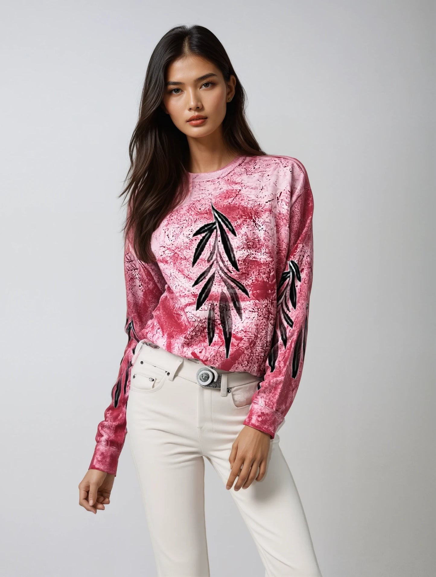 The Medicine Leaf Mono Tie Dyed Long Sleeve- The Store by avalove