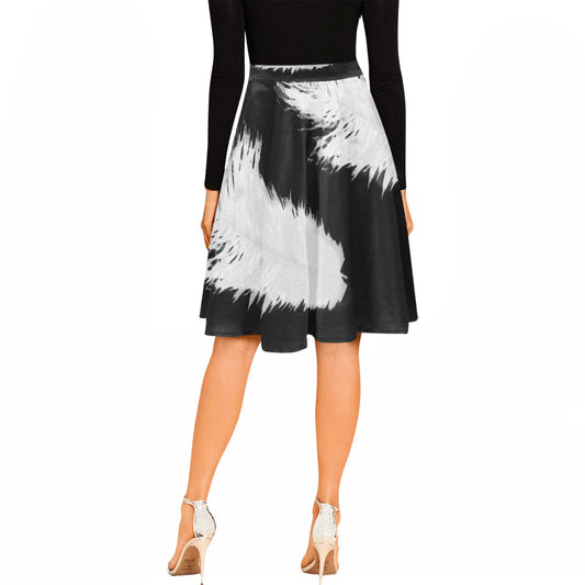 Writer's Quill Pleated Midi Skirt