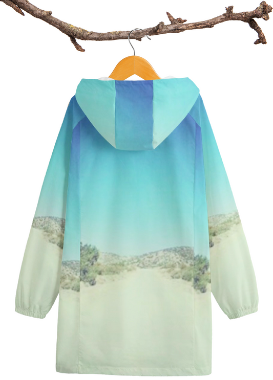 The Road to Espanola, New Mexico Windbreaker Long Jacket