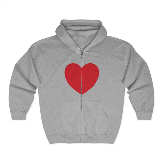 Have a Heart Heavy Blend™ Full Zip Hooded Sweatshirt- many colors