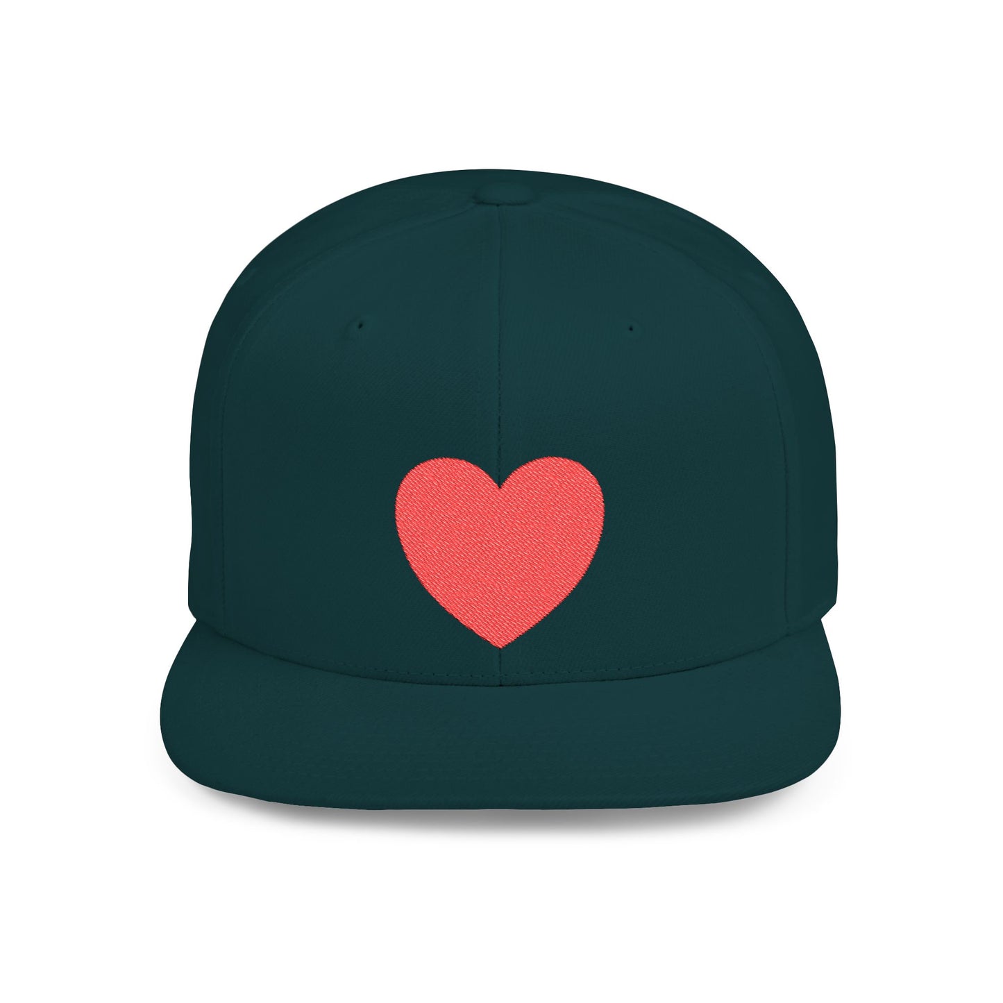 Have a Heart Flat Bill Snapback Hat- many colors