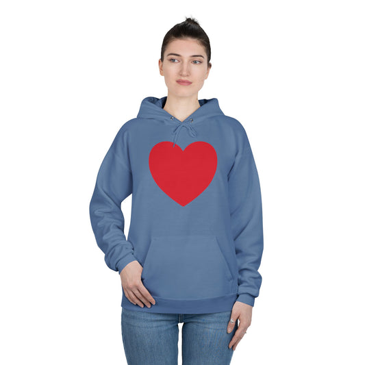I WEAR MY HEART ON MY SLEEVE Unisex EcoSmart® Pullover Hoodie Sweatshirt