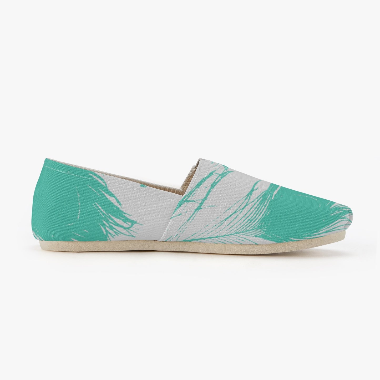 Peacock Feathers Slip on Sneakers