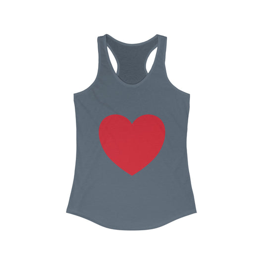 Wear Your Heart on Your Sleeve Women's Ideal Racerback Tank- many colors