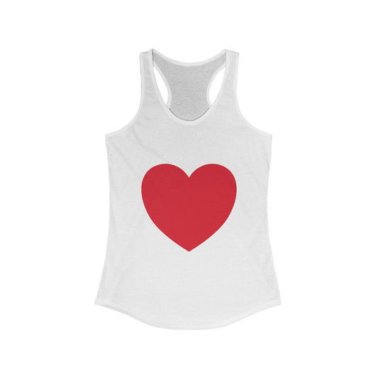 Wear Your Heart on Your Sleeve Women's Ideal Racerback Tank- many colors
