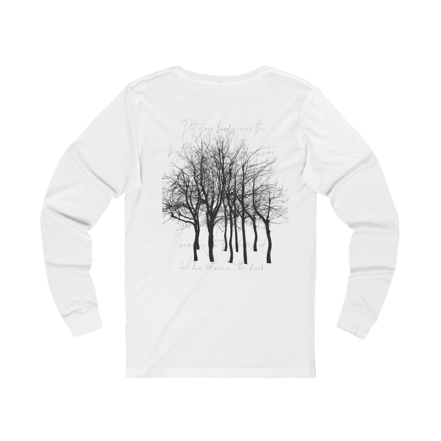 Fairytale Tree with Poetry Unisex Jersey Long Sleeve Tee