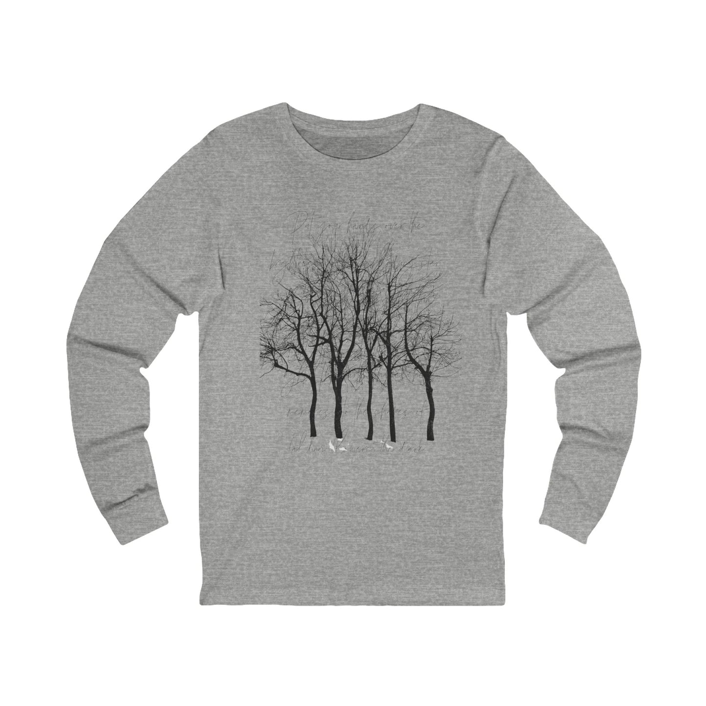 Fairytale Tree with Poetry Unisex Jersey Long Sleeve Tee