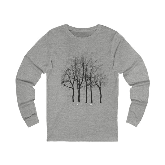 Fairytale Tree with Poetry Unisex Jersey Long Sleeve Tee