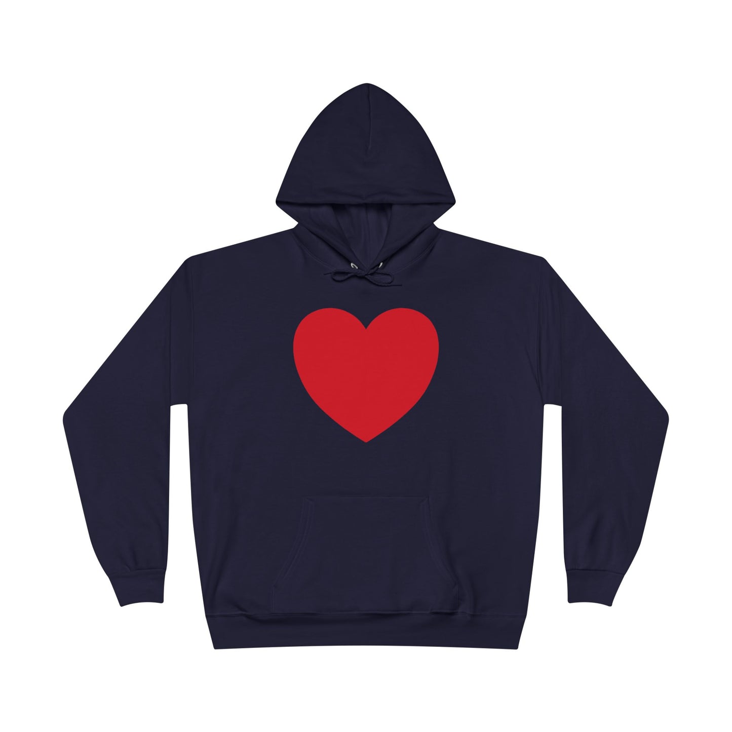 I WEAR MY HEART ON MY SLEEVE Unisex EcoSmart® Pullover Hoodie Sweatshirt