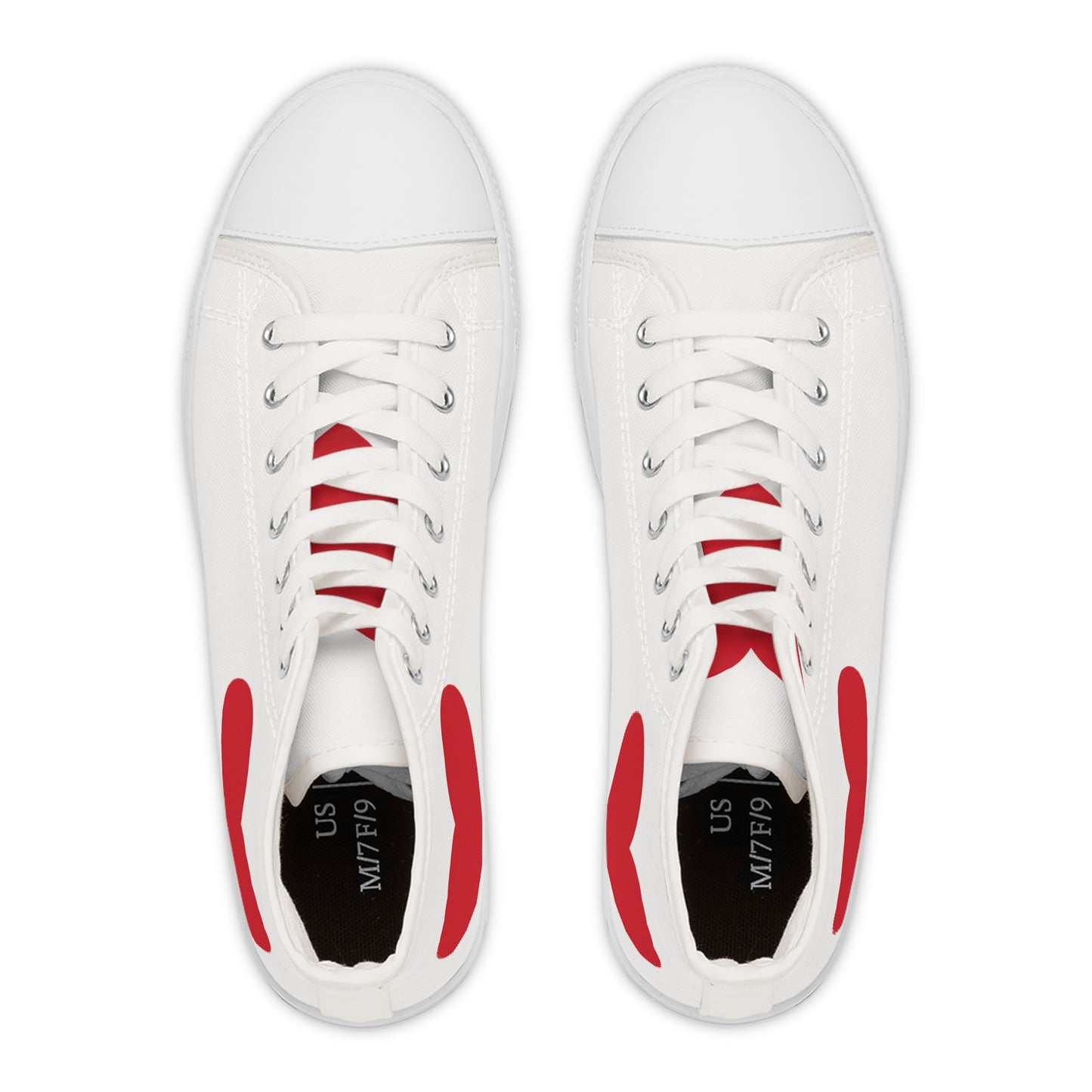 Wear Your Heart on Your Sleeve Women's High Top Sneakers
