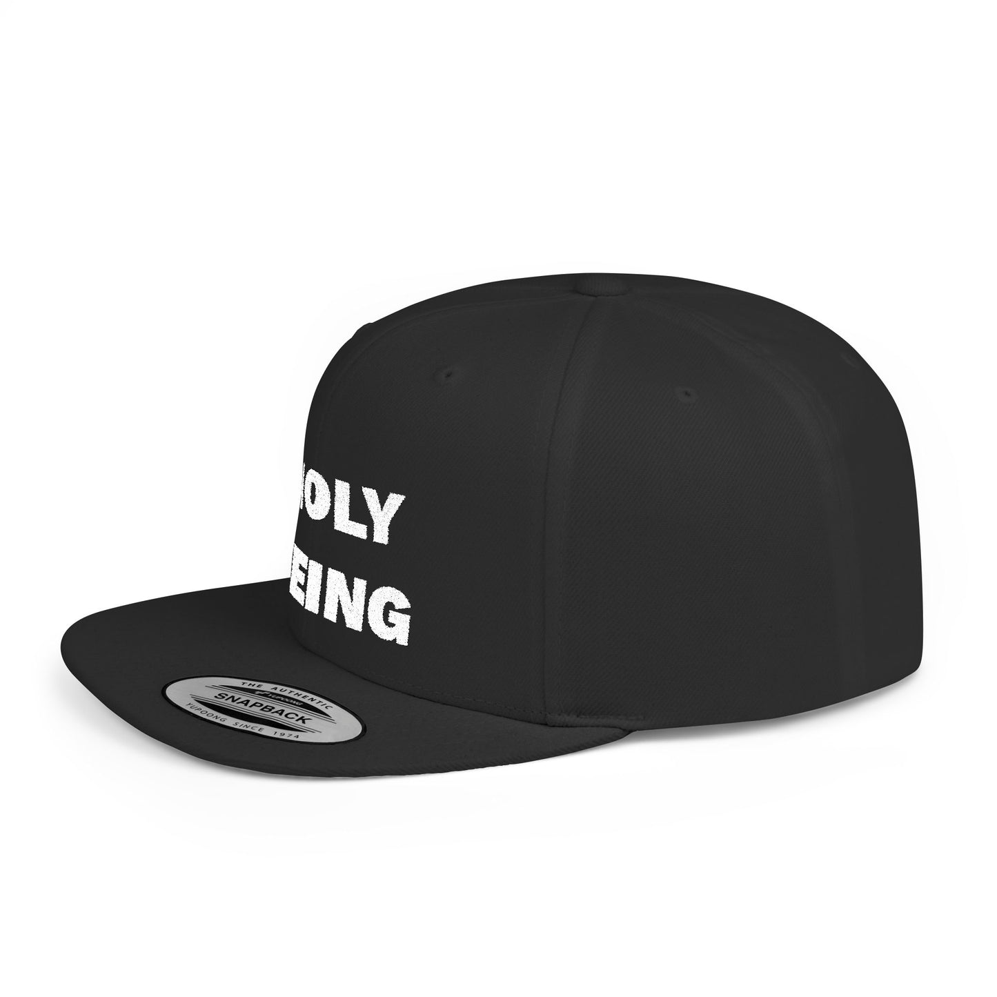 Holy Being Flat Bill Snapback Hat