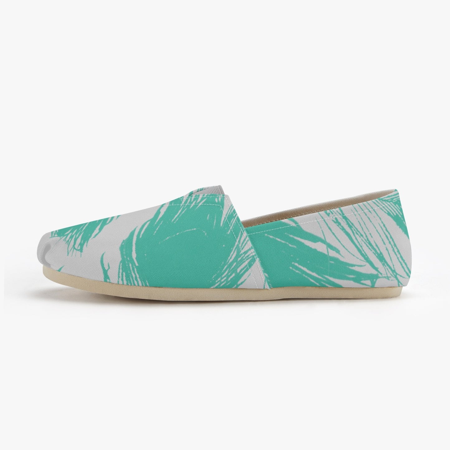 Peacock Feathers Slip on Sneakers