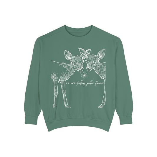 Two Deer Classic Garment-Dyed Sweatshirt- UNISEX
