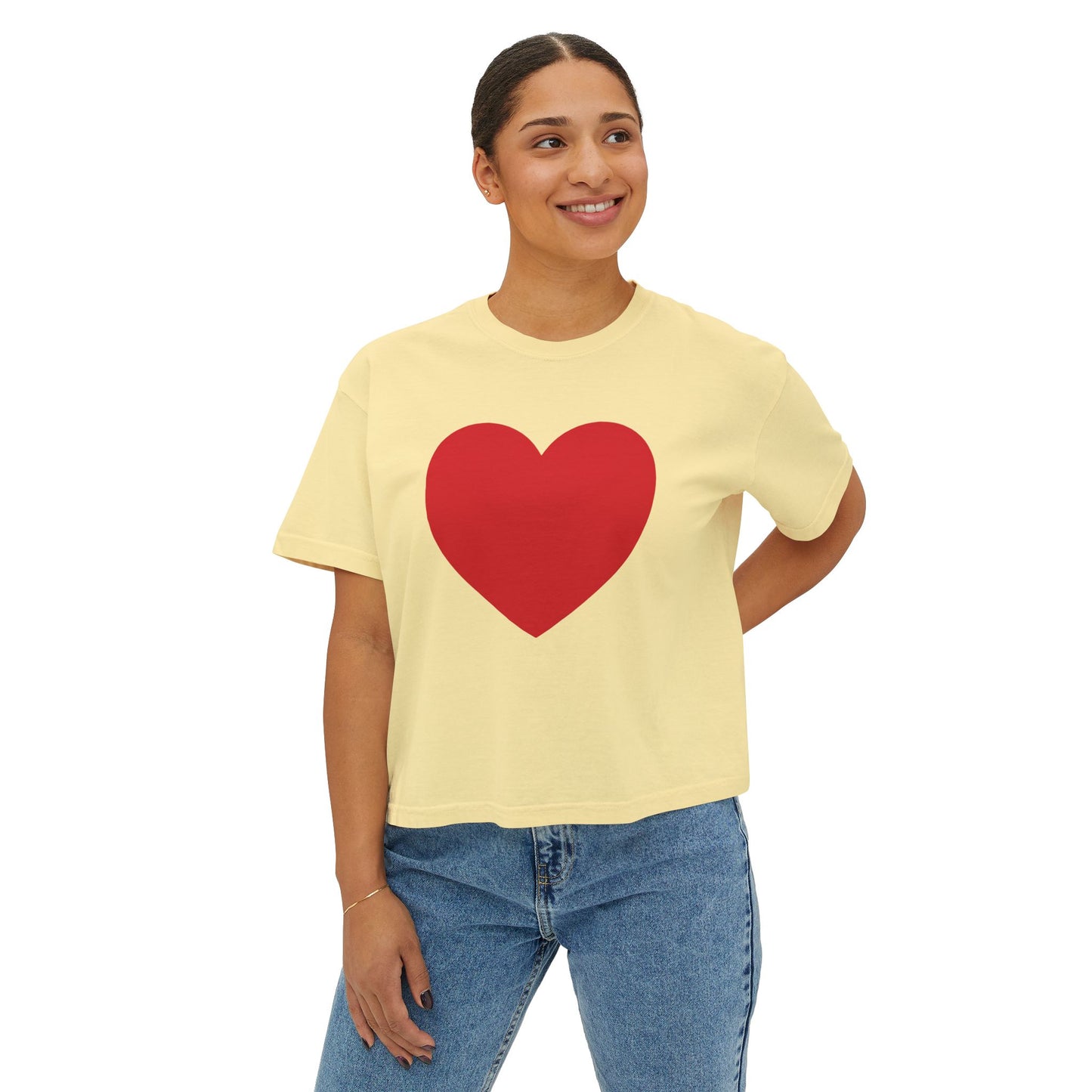 I Have a Big Heart Women's Boxy Tee- Many Colors