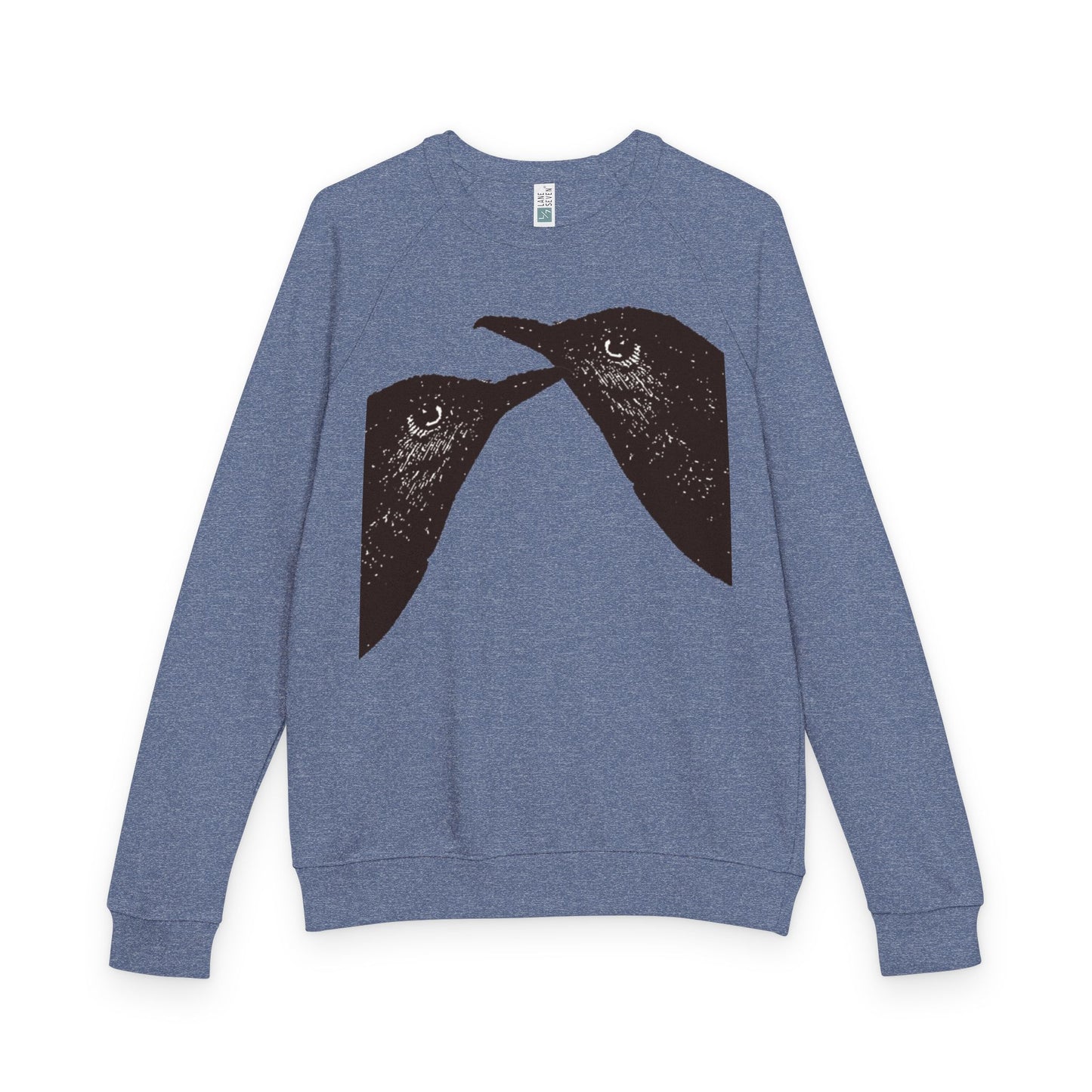 Two Birds Unisex French Terry Raglan Crewneck- The Store by avalove