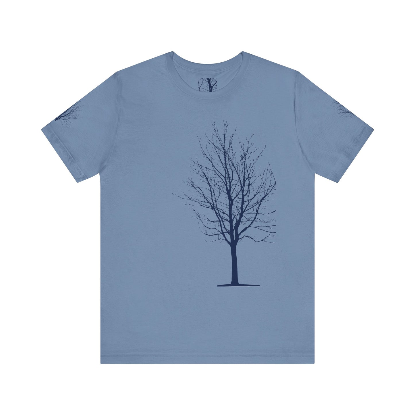 Single Tree Unisex Jersey Short Sleeve Tee - Blue Print
