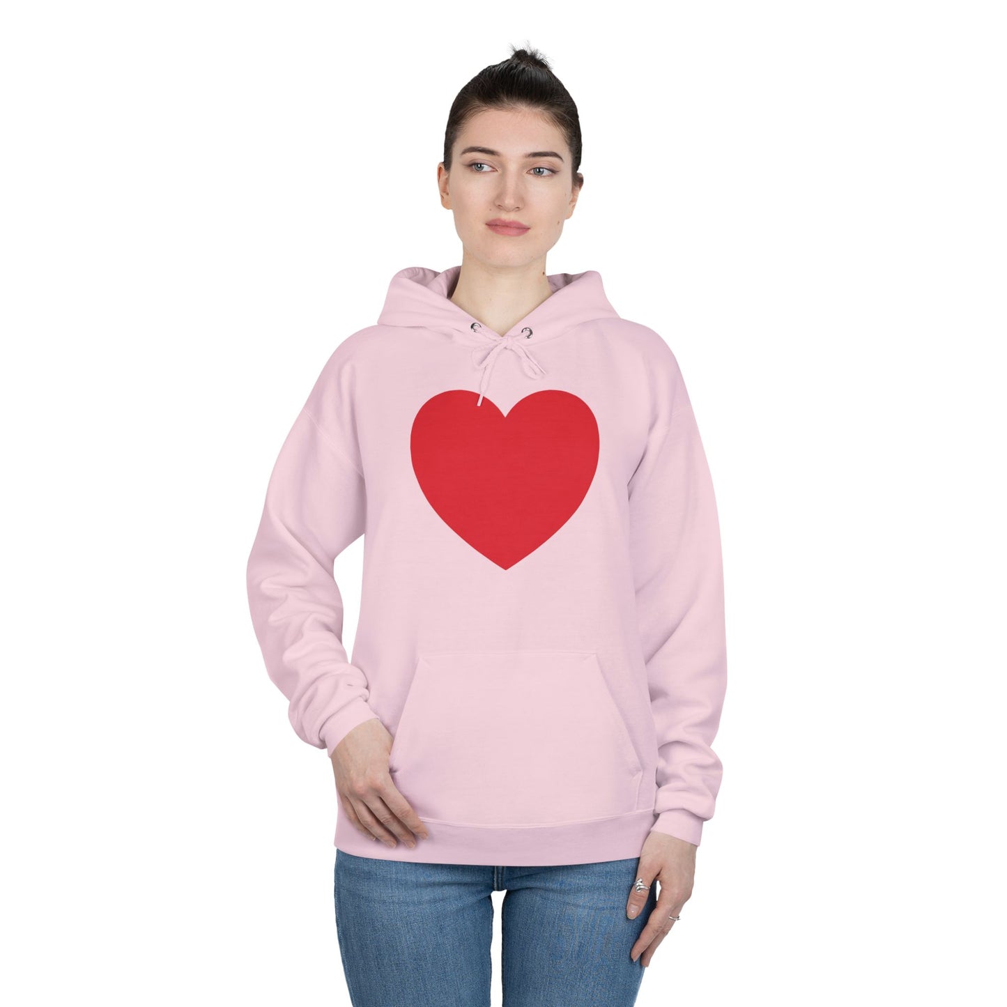 I WEAR MY HEART ON MY SLEEVE Unisex EcoSmart® Pullover Hoodie Sweatshirt