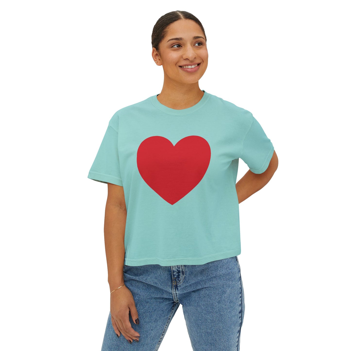 I Have a Big Heart Women's Boxy Tee- Many Colors