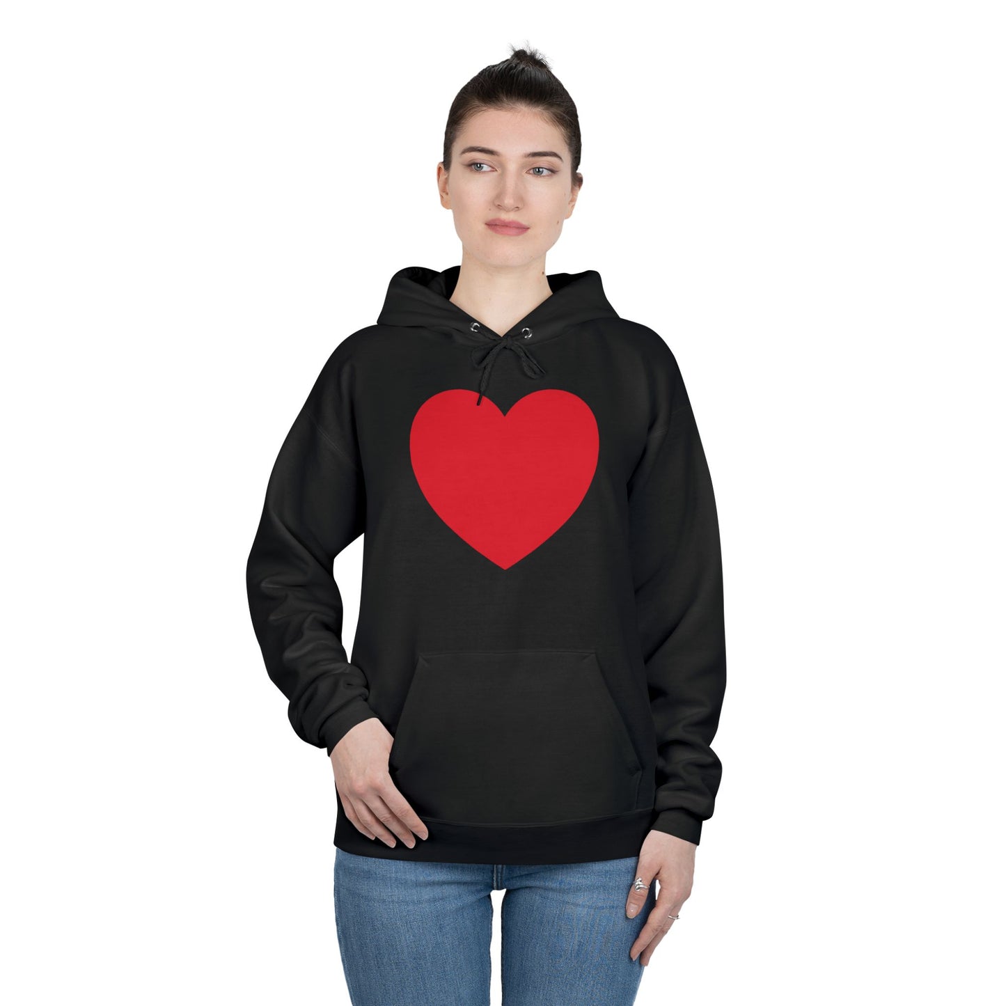 I WEAR MY HEART ON MY SLEEVE Unisex EcoSmart® Pullover Hoodie Sweatshirt