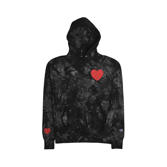 Have a Heart Champion Tie-Dye Hoodie (Embroidery)