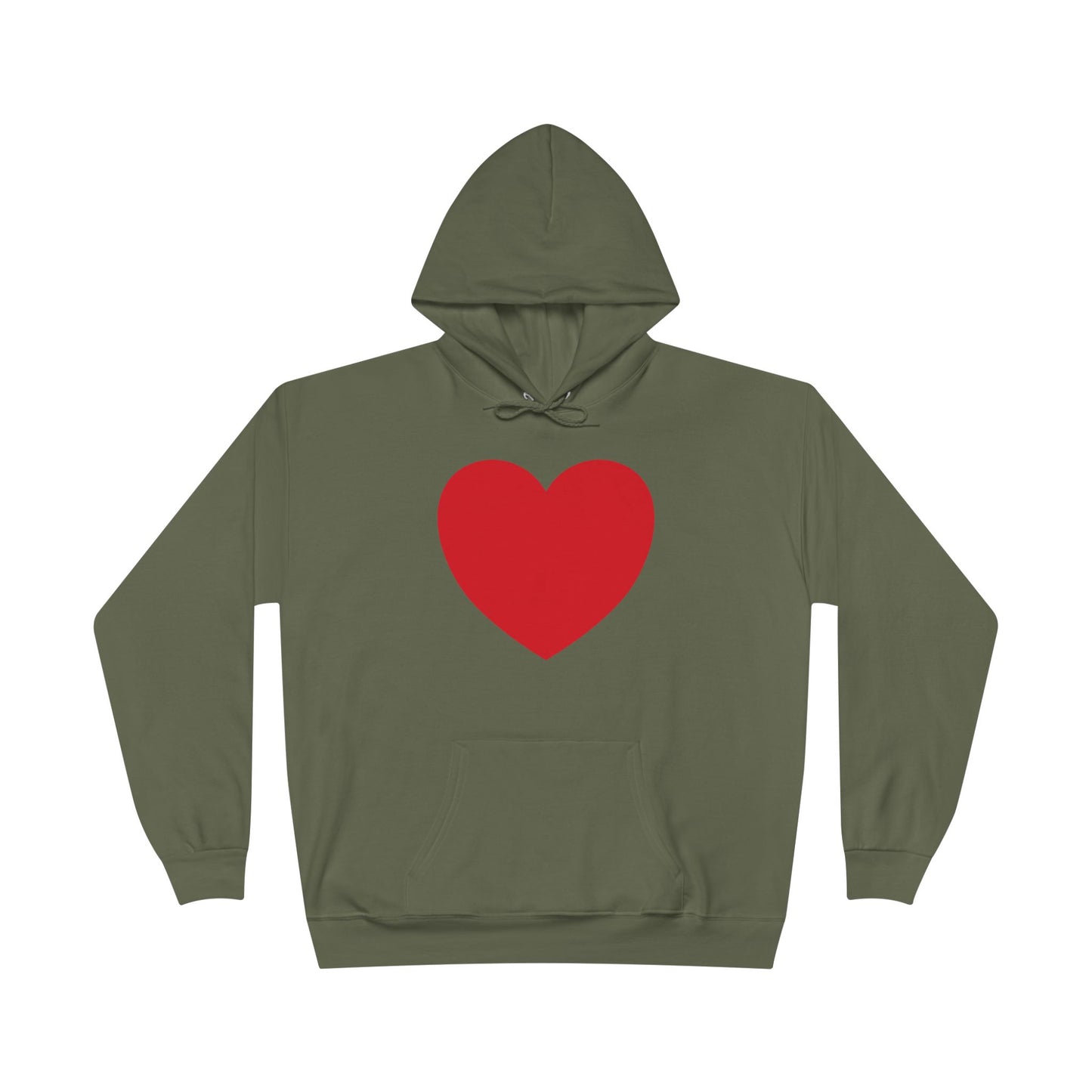 I WEAR MY HEART ON MY SLEEVE Unisex EcoSmart® Pullover Hoodie Sweatshirt
