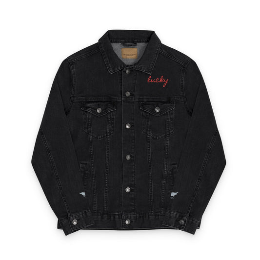 Lucky Bluebirds Unisex Denim Jacket (Embroidery)