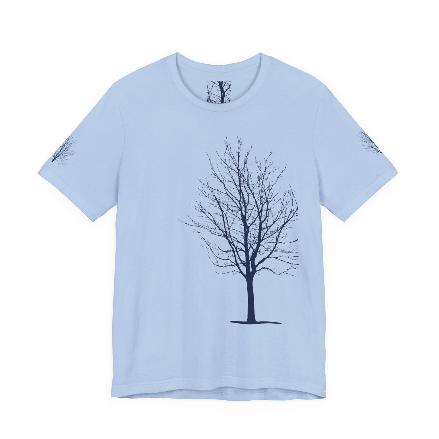 Single Tree Unisex Jersey Short Sleeve Tee - Blue Print