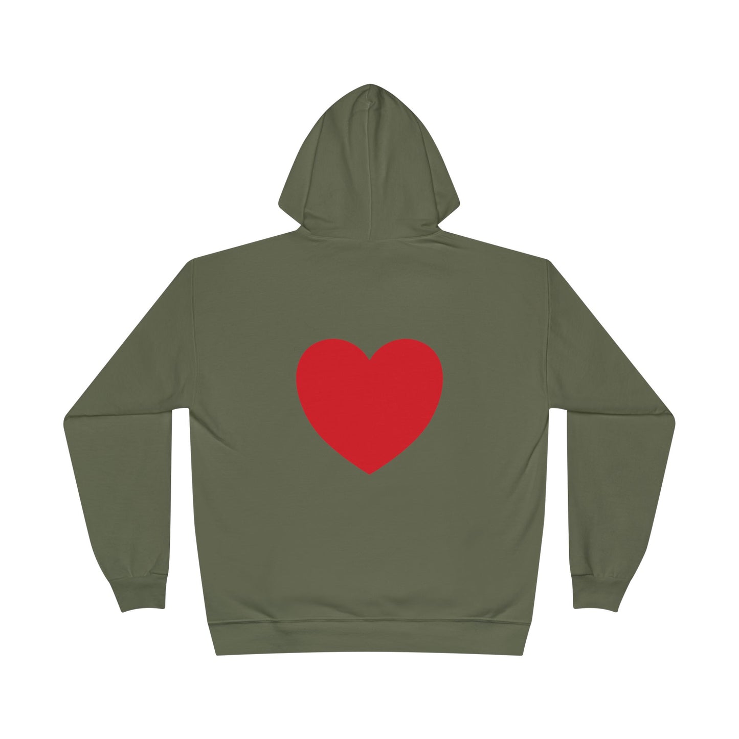 I WEAR MY HEART ON MY SLEEVE Unisex EcoSmart® Pullover Hoodie Sweatshirt