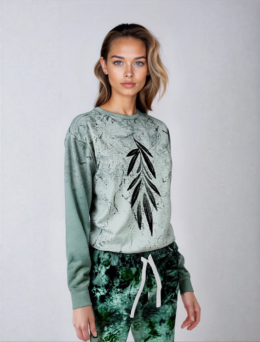 Medicine Leaf Joggers- Teal Mono Tie Dye- The Store, by avalove
